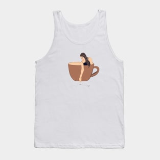 Girl coffee cup Tank Top